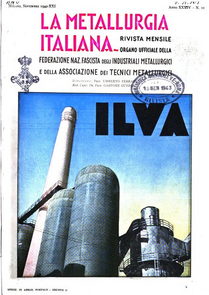 La metallurgia italiana rivista mensile