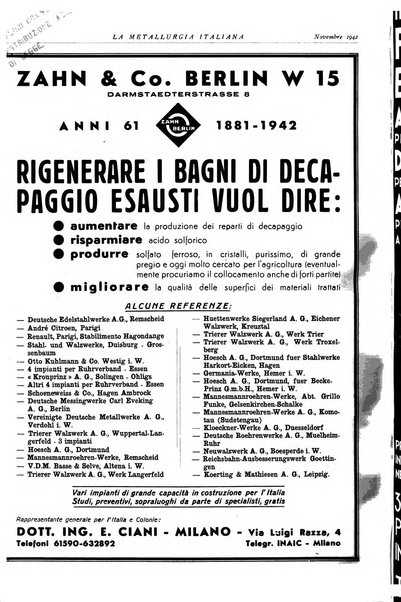 La metallurgia italiana rivista mensile