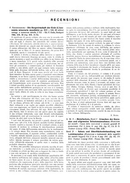 La metallurgia italiana rivista mensile