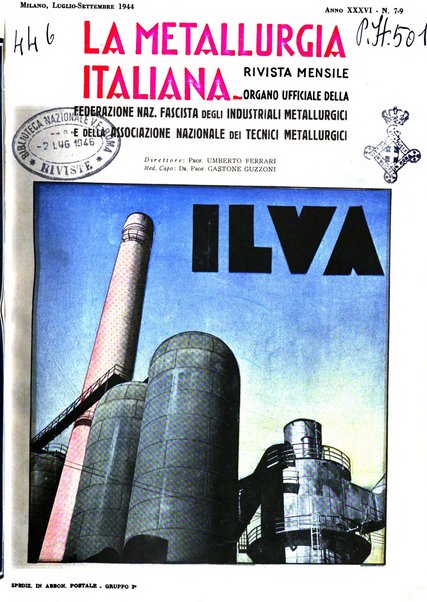 La metallurgia italiana rivista mensile