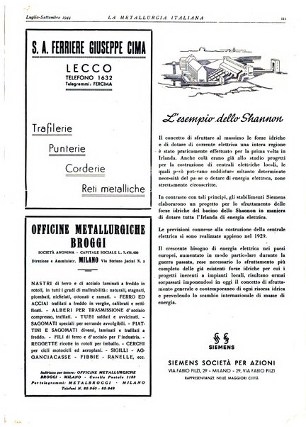 La metallurgia italiana rivista mensile