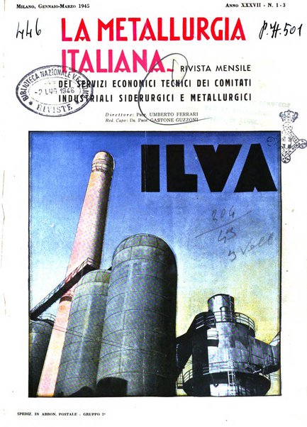 La metallurgia italiana rivista mensile