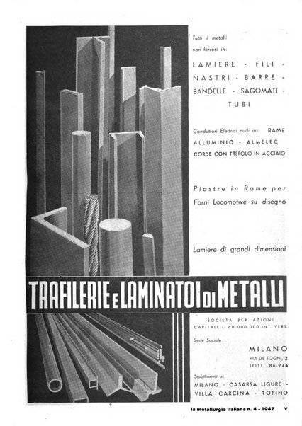 La metallurgia italiana rivista mensile