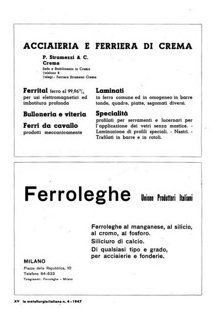 La metallurgia italiana rivista mensile