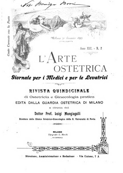 Arte ostetrica giornale per i medici e per le levatrici