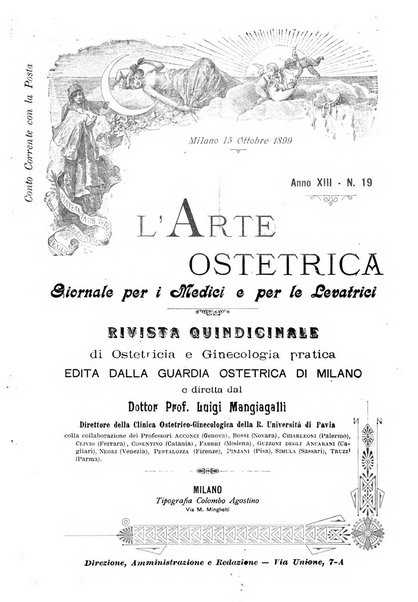 Arte ostetrica giornale per i medici e per le levatrici