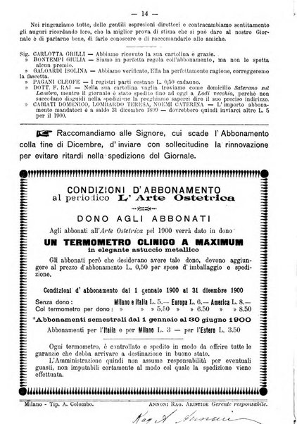 Arte ostetrica giornale per i medici e per le levatrici