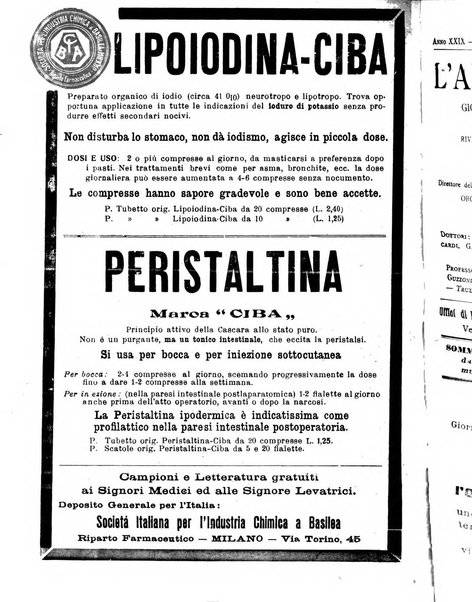 Arte ostetrica giornale per i medici e per le levatrici