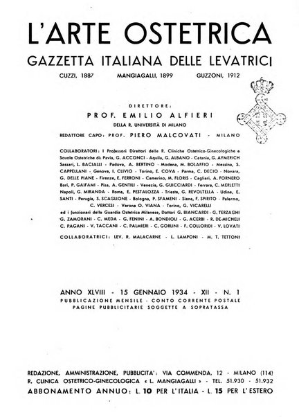 Arte ostetrica giornale per i medici e per le levatrici