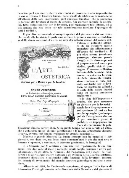 Arte ostetrica giornale per i medici e per le levatrici