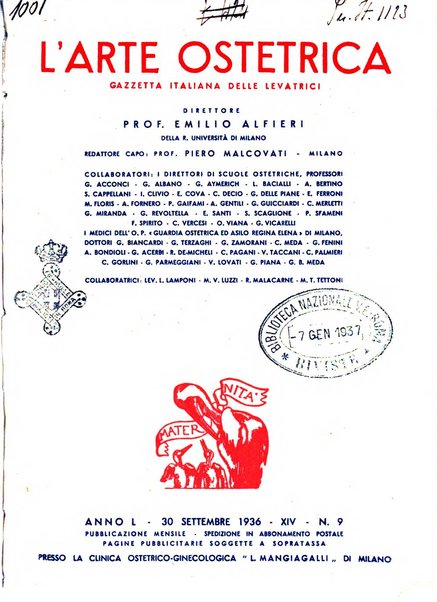 Arte ostetrica giornale per i medici e per le levatrici