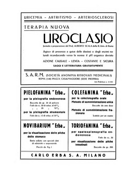 Radiologia e fisica medica. Sezione 2, Rassegna