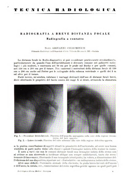 Radiologia e fisica medica. Sezione 2, Rassegna