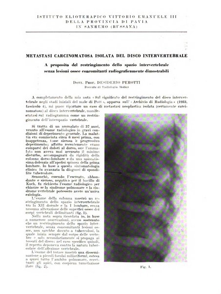 Radiologia e fisica medica. Sezione 2, Rassegna