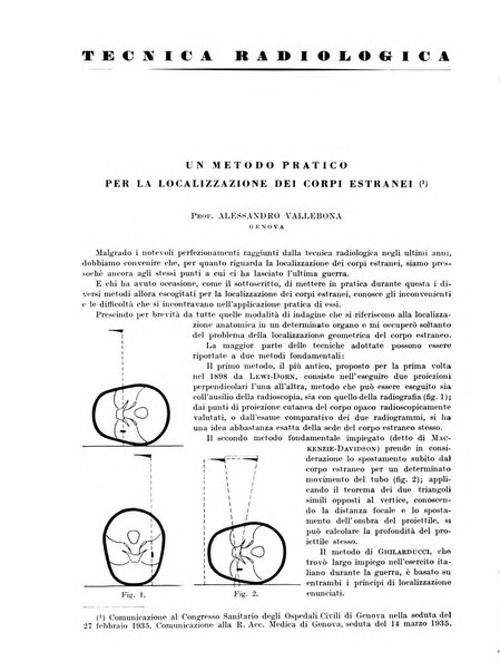 Radiologia e fisica medica. Sezione 2, Rassegna