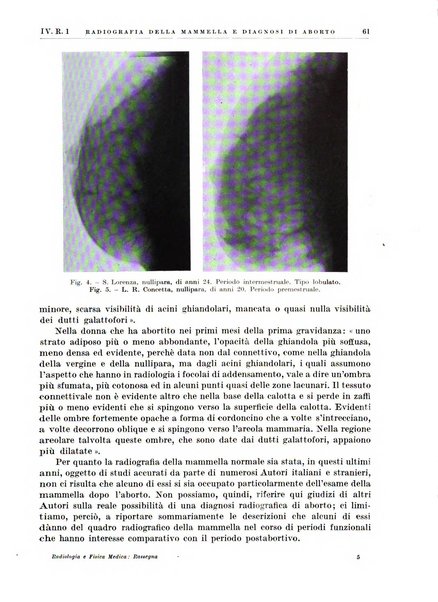 Radiologia e fisica medica. Sezione 2, Rassegna