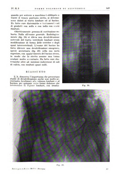 Radiologia e fisica medica. Sezione 2, Rassegna