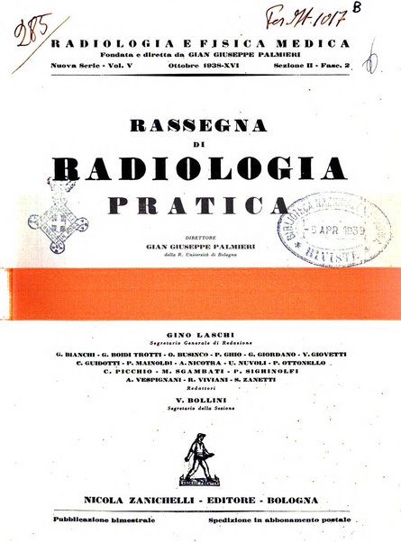 Radiologia e fisica medica. Sezione 2, Rassegna