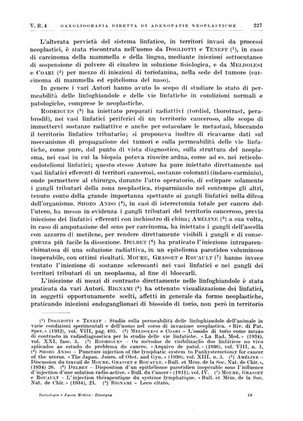 Radiologia e fisica medica. Sezione 2, Rassegna