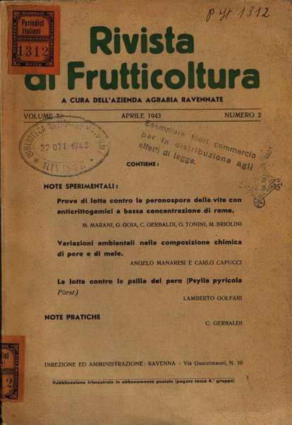 Rivista di frutticultura