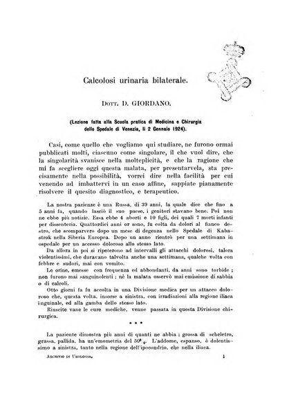 Archivio italiano di urologia