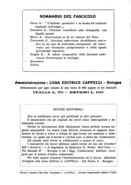 Archivio italiano di urologia