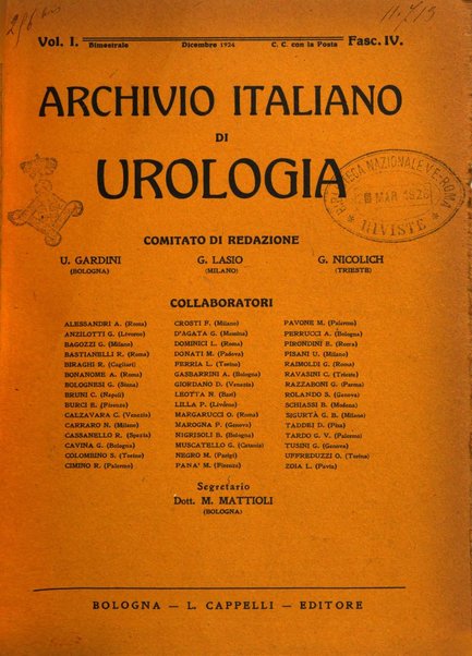 Archivio italiano di urologia