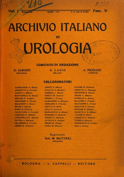 Archivio italiano di urologia