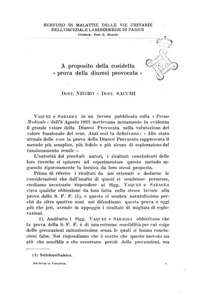 Archivio italiano di urologia