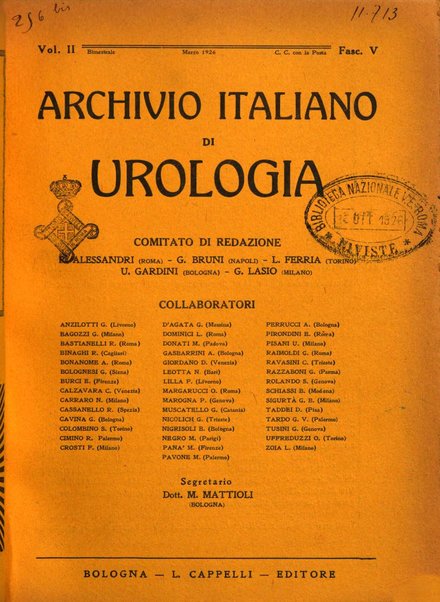 Archivio italiano di urologia