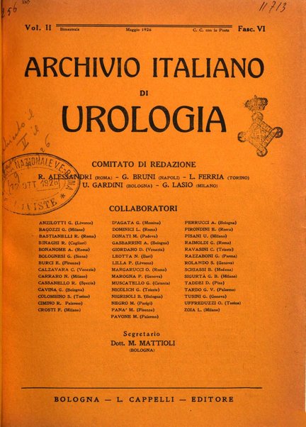 Archivio italiano di urologia