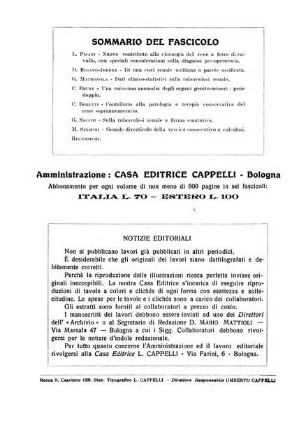 Archivio italiano di urologia