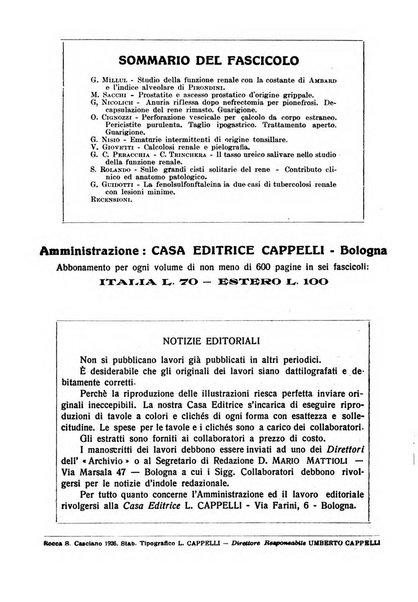 Archivio italiano di urologia