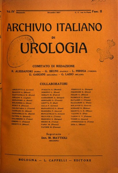 Archivio italiano di urologia