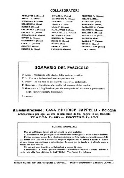 Archivio italiano di urologia