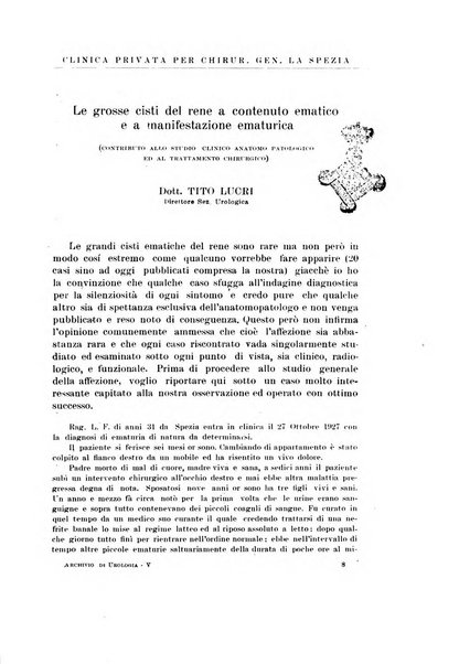 Archivio italiano di urologia