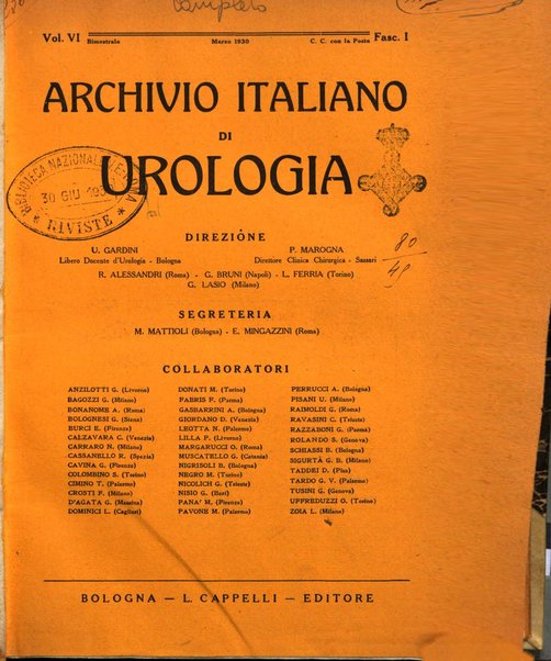 Archivio italiano di urologia