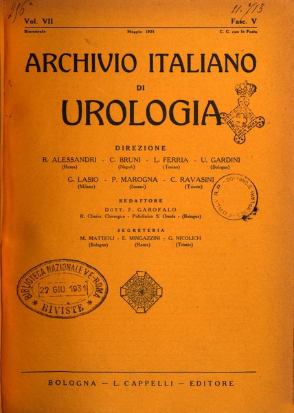 Archivio italiano di urologia