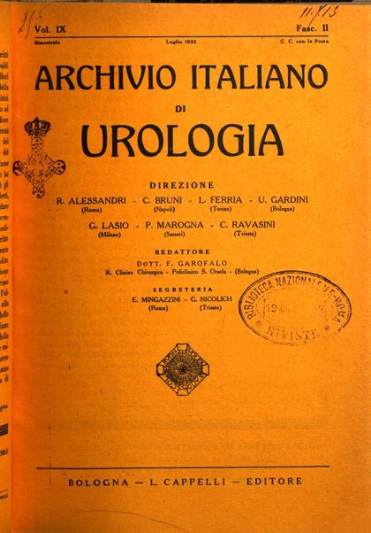 Archivio italiano di urologia