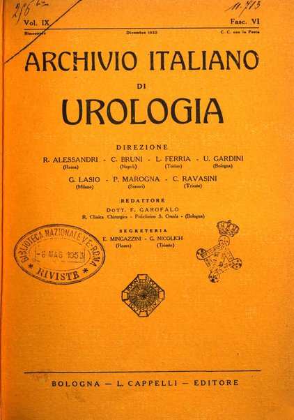 Archivio italiano di urologia