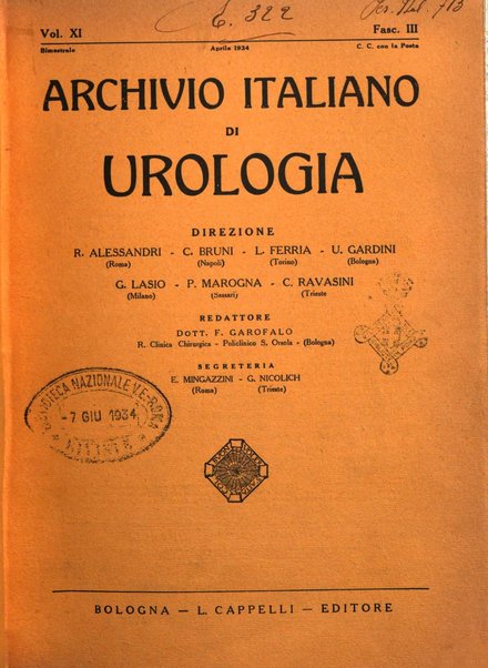 Archivio italiano di urologia