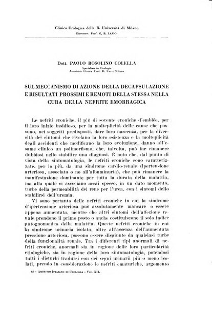 Archivio italiano di urologia