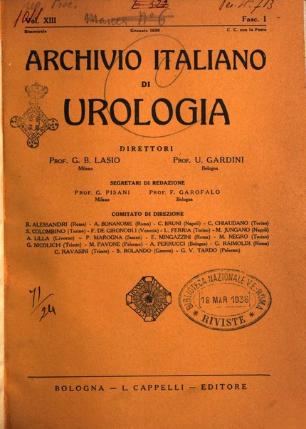 Archivio italiano di urologia