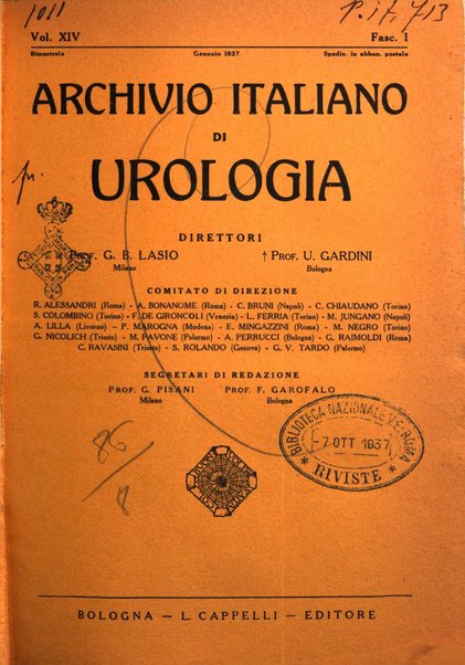 Archivio italiano di urologia