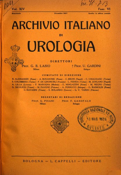 Archivio italiano di urologia