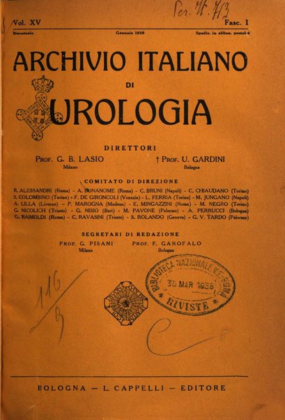 Archivio italiano di urologia