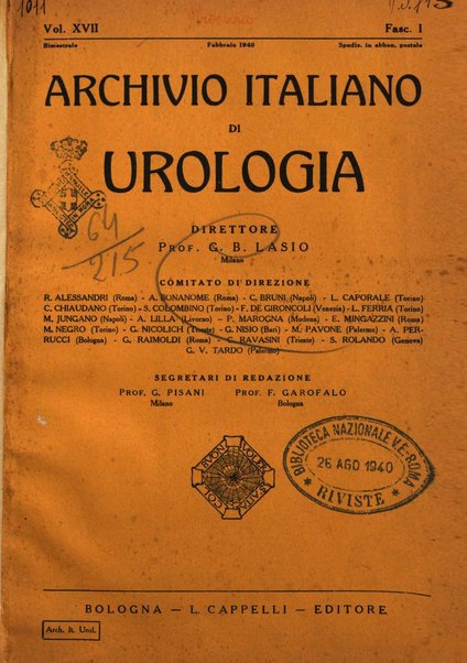 Archivio italiano di urologia