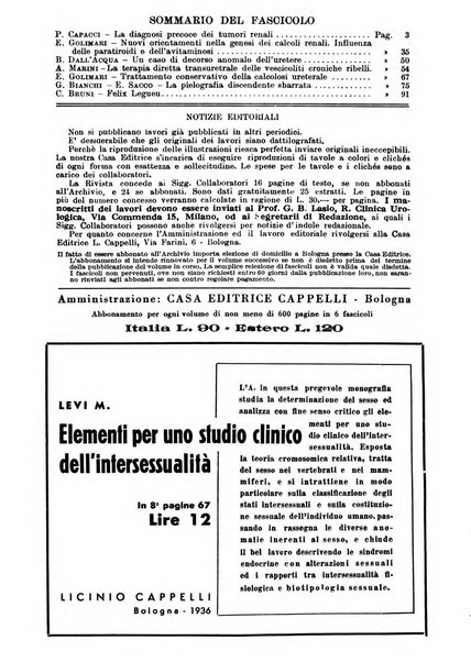 Archivio italiano di urologia