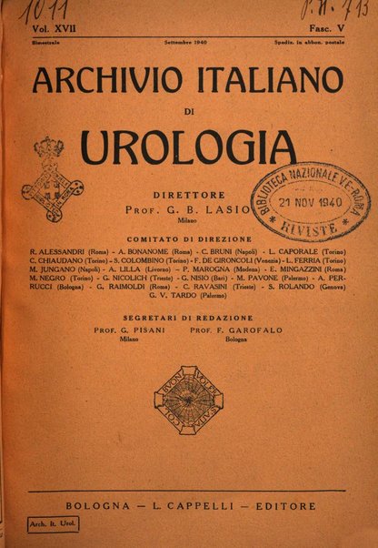 Archivio italiano di urologia