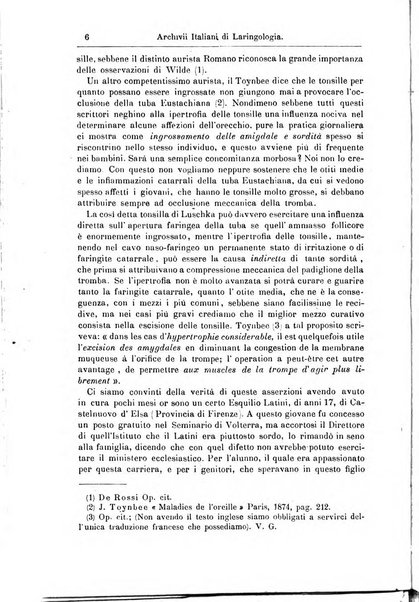 Archivii italiani di laringologia periodico trimestrale